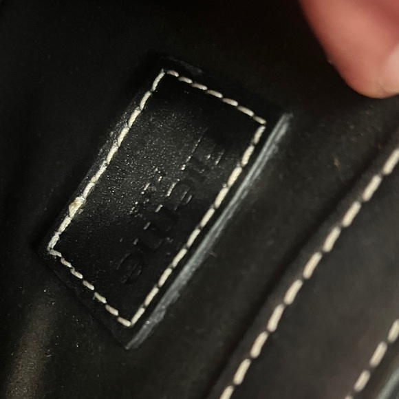 Elleme Black Space Bag Crossbody / Shoulder Carry Contrast Stitching - Picture 2 of 10